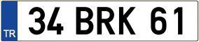 Truck License Plate